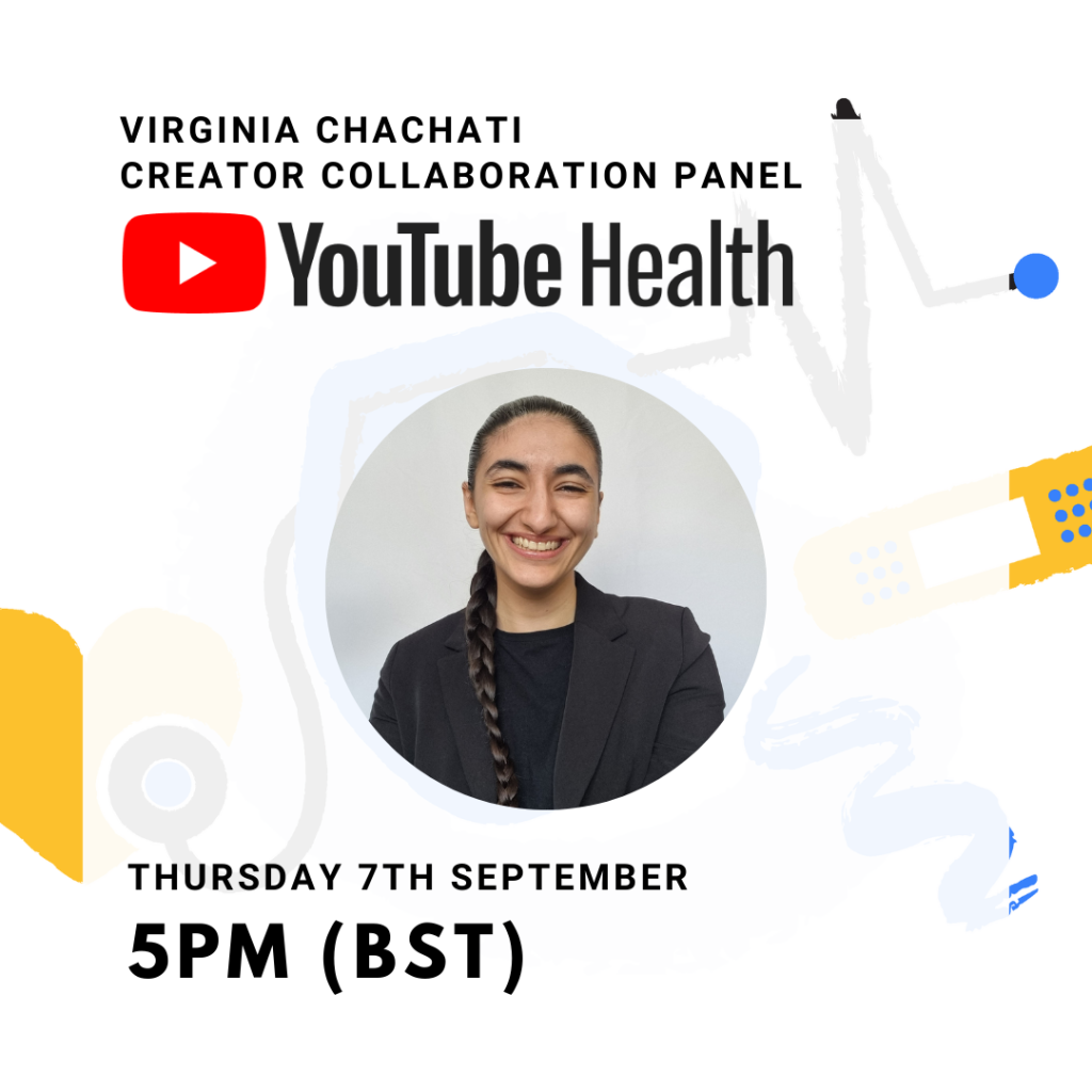 I’m on the panel at YouTube Health as a clinician creator!