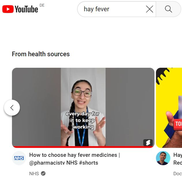 What is the YouTube Health Shelf?